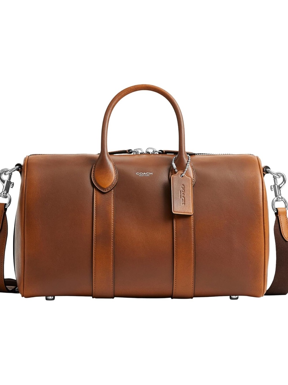 Coach Compass 35 Saddle Brown Leather Large Top Handle Bag NWT